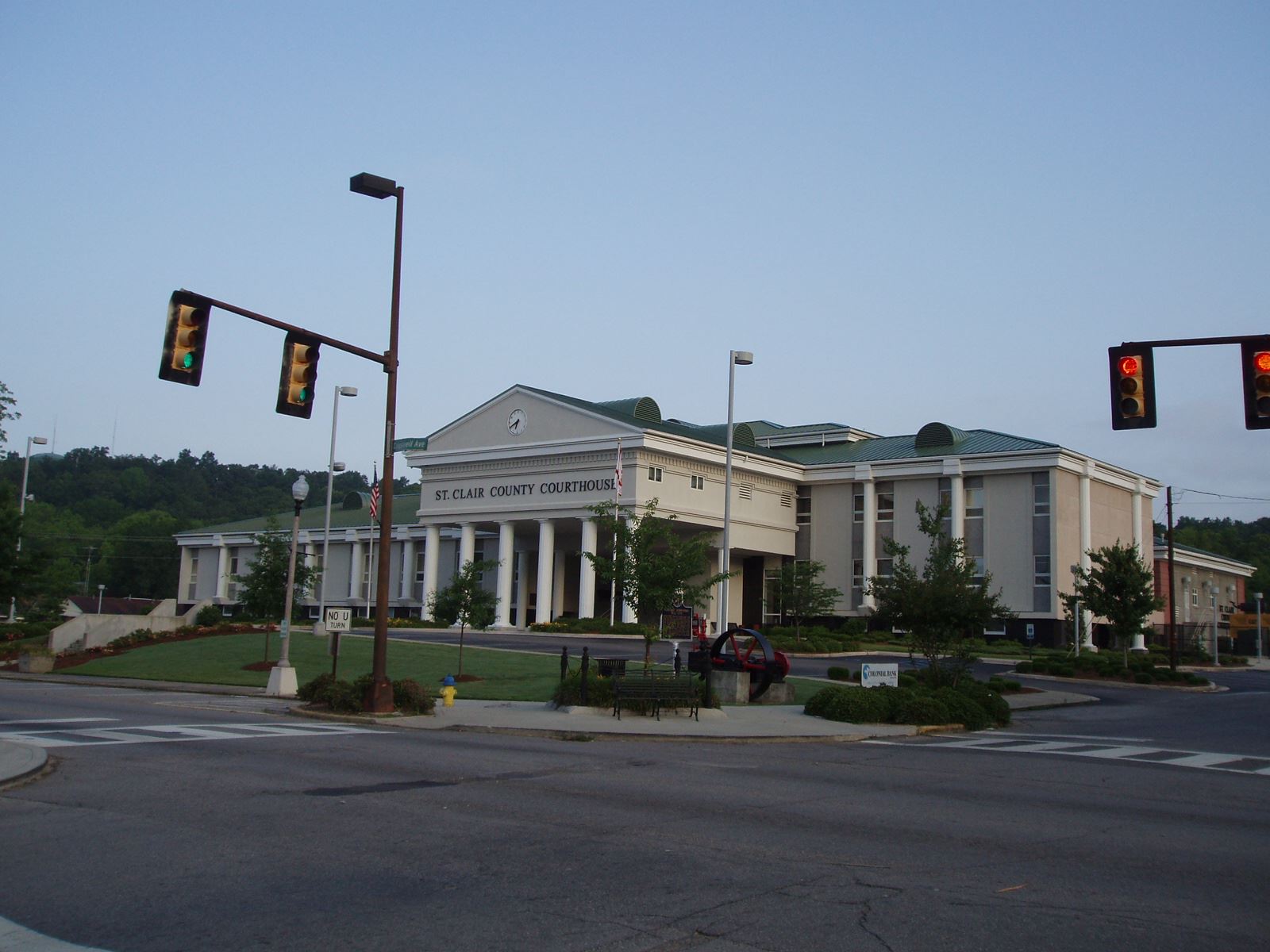 Pell City Courthouse with Steam Engine